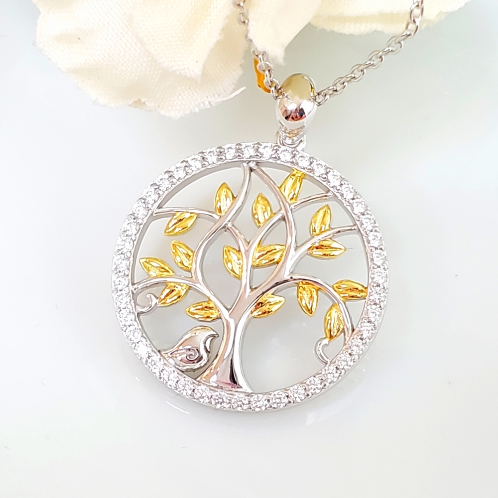 NEW Tree of Life with Cutie Bird Necklace - Picture 2 of 7
